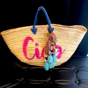 XL CIAO BEACH STRAW BAG